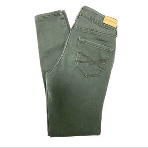 Aeropostal High Waisted Jeggins Olive Green Size XXS